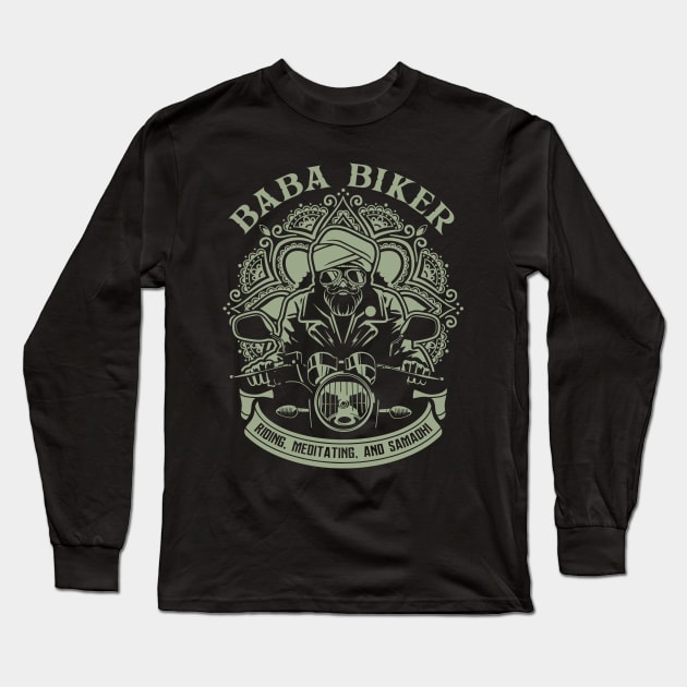 Baba bikers Long Sleeve T-Shirt by KANDIM'S Studio